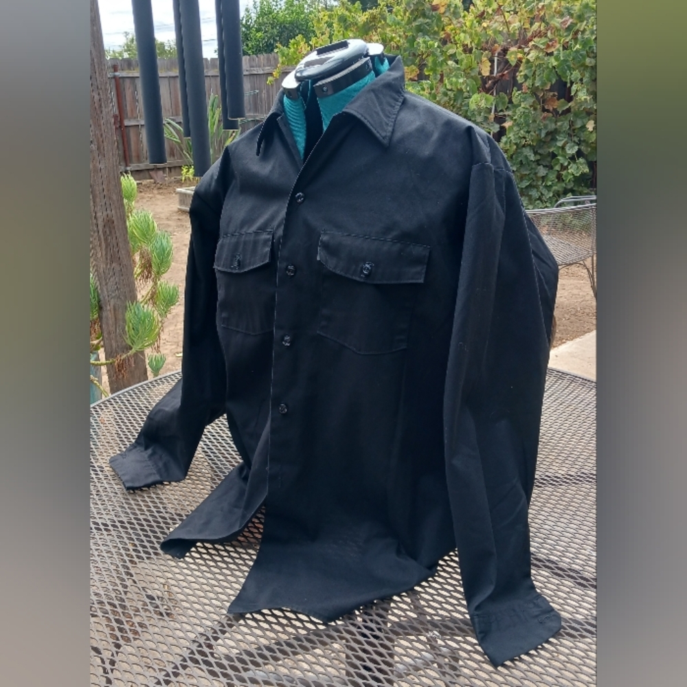 Dickies Men's Black Heavyweight Shirt / Light Shirt Jacket